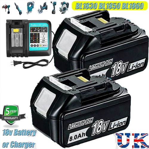 18v 0ah for makita bl1830 - 8.0ah,