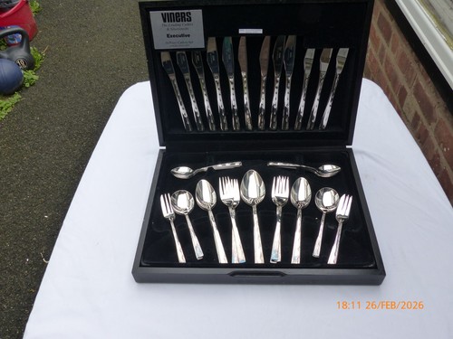 Piece silver plate viners - 44,