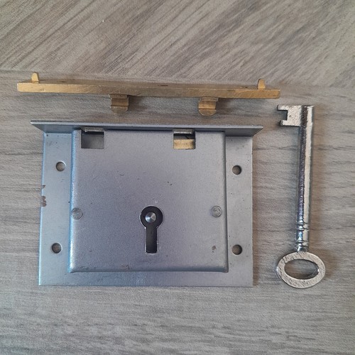 Large steel brass coffer - steel,