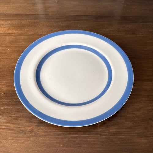 Green cornishware dinner - green,