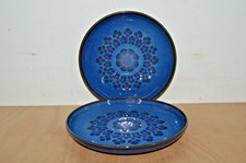 Denby Midnight Blue - 2 x 17cm Tea / Bread and Butter Plates (#C1)