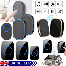 Wireless Door Bells Waterproof 1000ft Long Range Plug in Home Cordless Doorbell