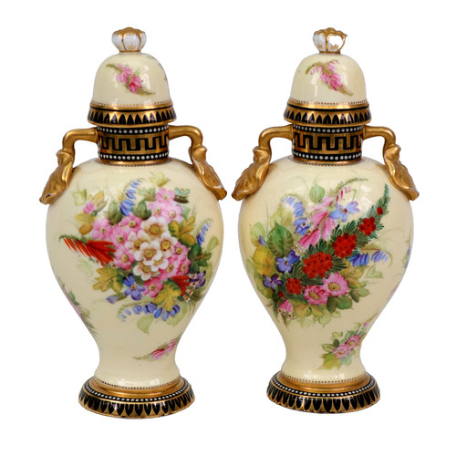 Coalport arts crafts vases - coalport,