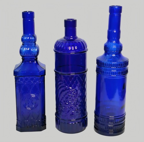 Vintage cobalt blue glass - cobalt,