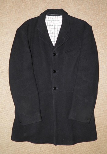 Vintage gents black 100 - black, wool