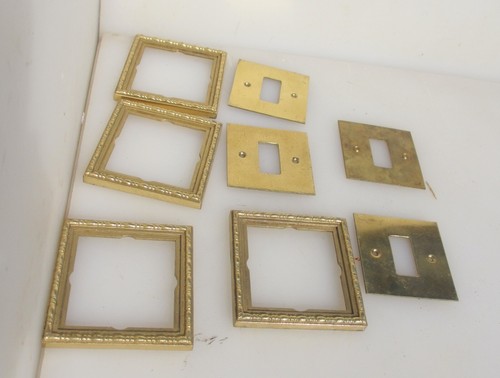 Vintage brass light switch - brass,