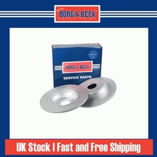 2x Brake Discs Solid For Ford