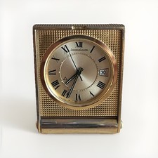 Jaeger-LeCoultre Memovox Gold - Plated 1970s Mini Pocket Alarm Clock Alarm Clock