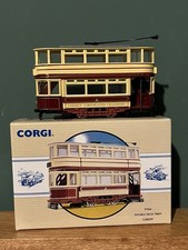 Corgi 97264 1:76 OO Gauge Double Deck Tram Dick Kerr Cardiff Model Boxed