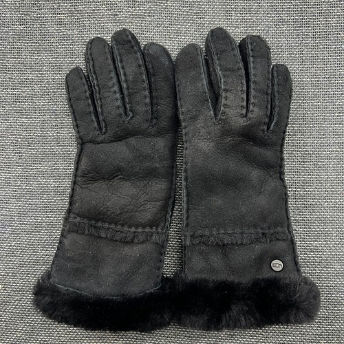 Ugg womens gloves small suede - womens,