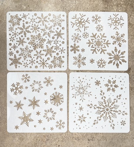 Christmas stencil snowflake - stencil,