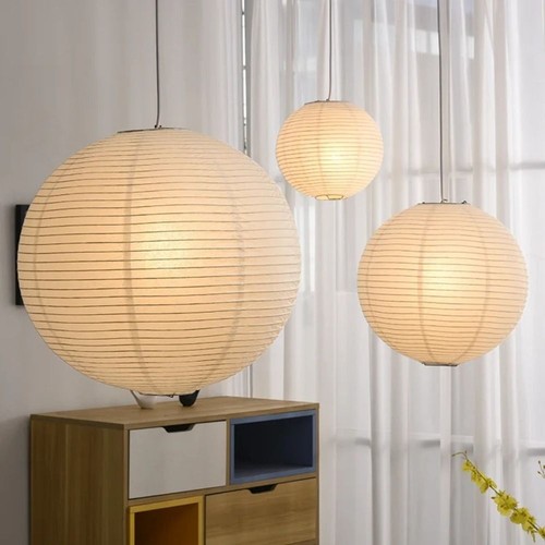 Round lamp paper shade - lamp, pendant