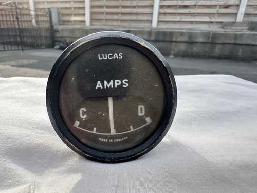 Lucas amps gauge ammeter - lucas,