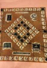 Vintage African Batik Cotton /Throw/Wall Hanging, Off Wax Print 37"x 44" 