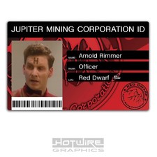 Plastic ID Card (TV Series Prop) - Arnold Rimmer RED DWARF Jupiter Mining Corp