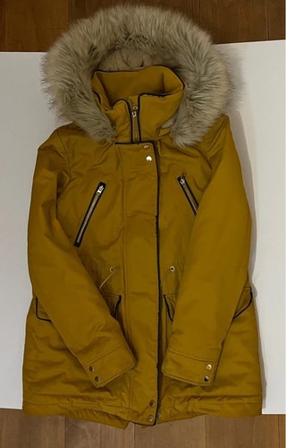 Zara trafaluc mustard parka - parka,