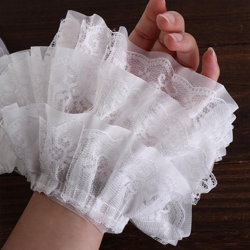 Pleated mesh chiffon - mesh, fabric