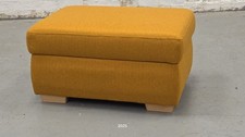 John Lewis Camden foot stool - Brushed Tweed Honey Fabric