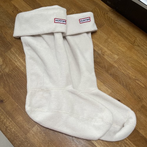 Hunter cream fleece boot - cream,