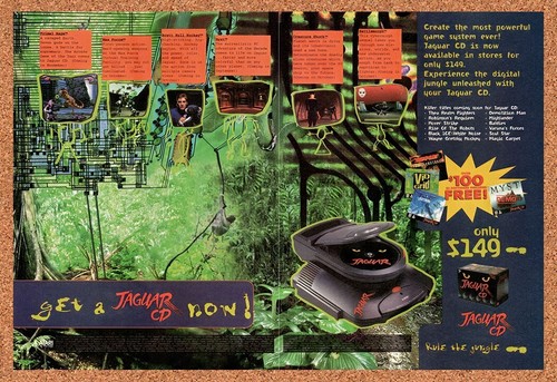 1994 atari jaguar original - cd,