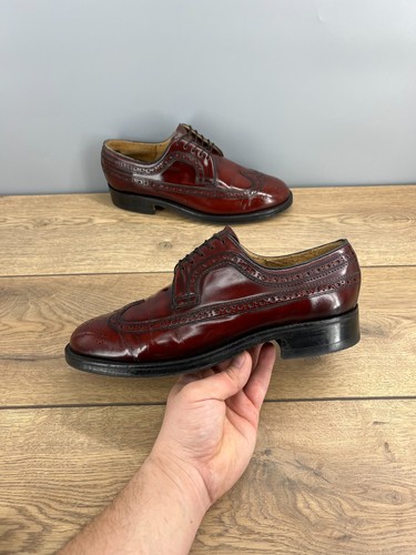 Barker burgundy longwing derby - burgundy,