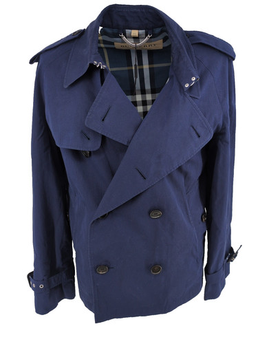 Burberry mens navy trench - burberry,