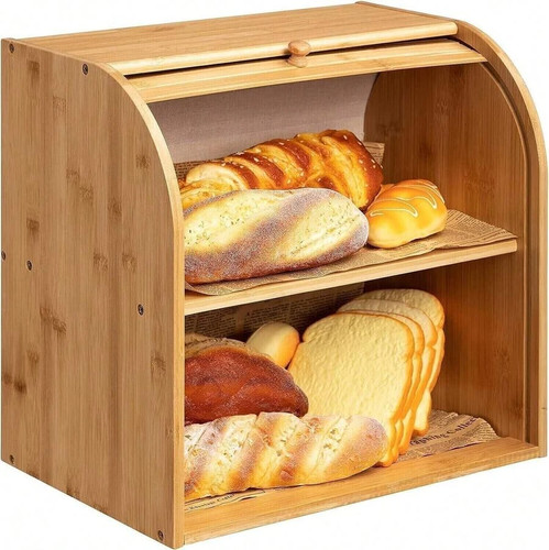 Bamboo bread bin - bread, roll
