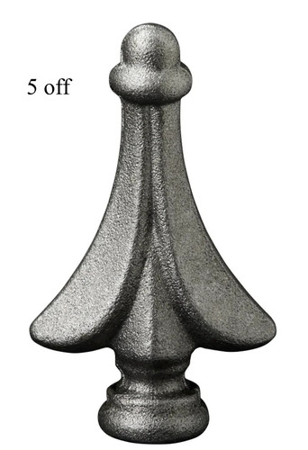 Metal rail heads - 5,