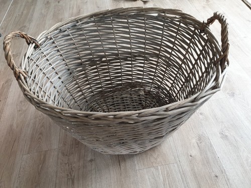 Wicker log basket - wicker,