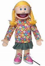Cindy, Peach Girl, Full Body, Ventriloquist Style Puppet, 65cm
