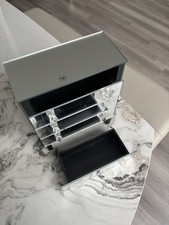 Silver Mirrored  3 Drawer