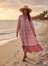 Zara Pink Printed Cotton