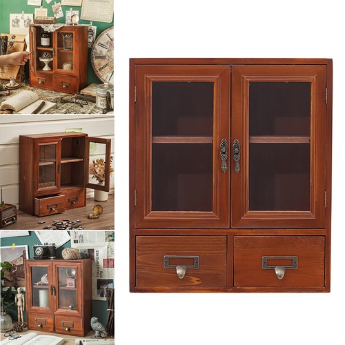 Vintage small wood storage - small,