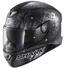 SHARK SKWAL 2 SWITCH RIDER 2 MATT ANTHRACITE MOTORCYCLE MOTORBIKE BIKE HELMET