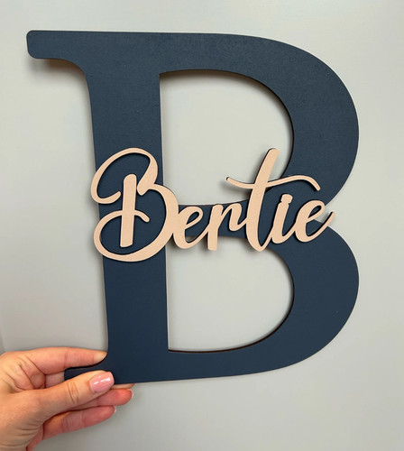 Personalised wooden name - wooden,