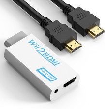 Wii to HDMI Adapter, PORTHOLIC 1080P/720P Wii HDMI Converter with 3Ft HDMI Cable