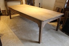 Table large refectory farmhouse dining seats 12 Victorian c1890