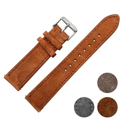 Suede watch strap premium - suede,