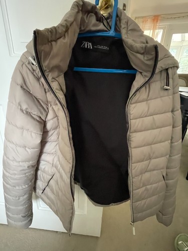 Zara womens hooded puffer - zara,