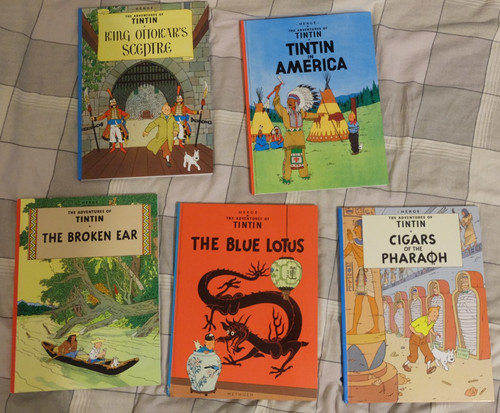 Lot tintin hardback books - lot,