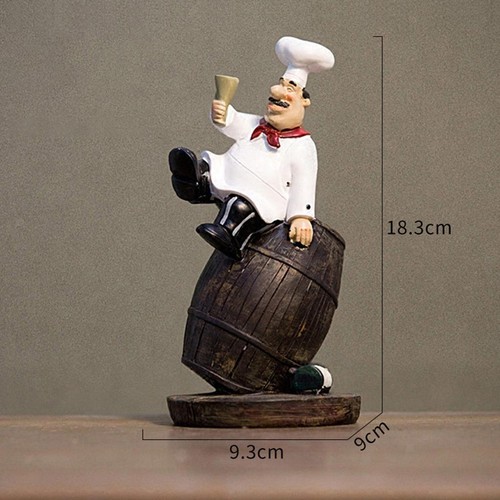 Delicate chef figurine - delicate,