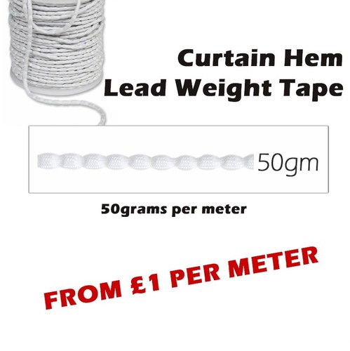 Light curtain hem - curtain, tape