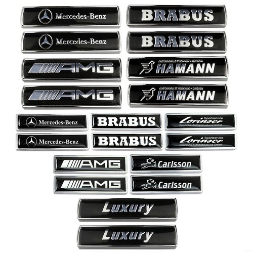 2pc carlsson amg brabus metal - amg,