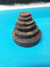 Set Of 6 Cast Iron Imperial Scale Weights 1,2,4,8oz 1lband 2lb G