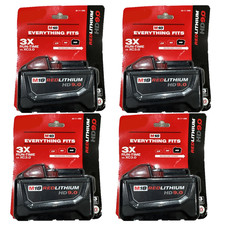 4X 9.0Ah For Genuine Milwaukee M18B9 18V High Capacity Li-ion Battery 48-11-1890