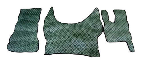 Green eco leather floor mats - floor, +