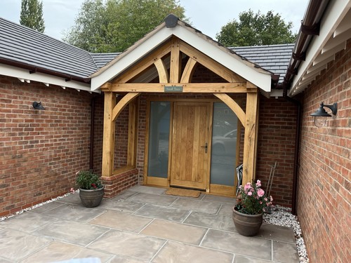 Oak timber porch - timber,