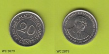 Mauritius 20 Cents 1990 Coin