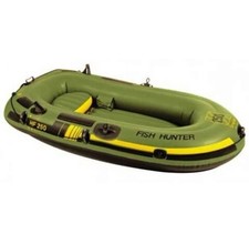 Sevylor HF250 Fish Hunter Inflatable Boat Raft Unused w/ Seat & Oars Marlboro