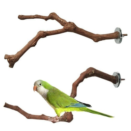 Wooden parrot bird stand tree - wooden,